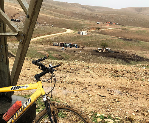 Bike in Jordan landscape